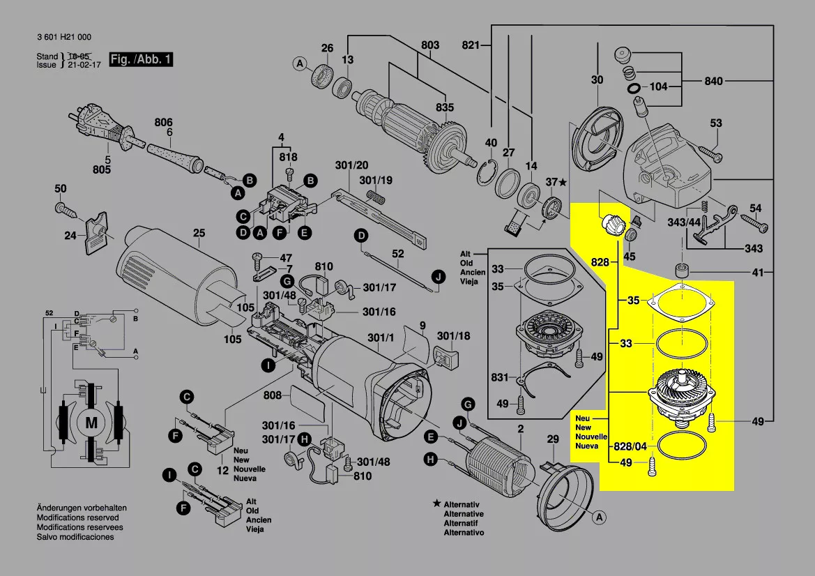 renvoi d\'angle réf. 1 607 000 E1D Bosch